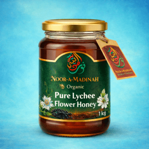 Pure Lychee Flower Honey in glass jar – natural, fresh and premium quality honey